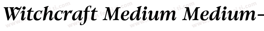 Witchcraft Medium Medium字体转换